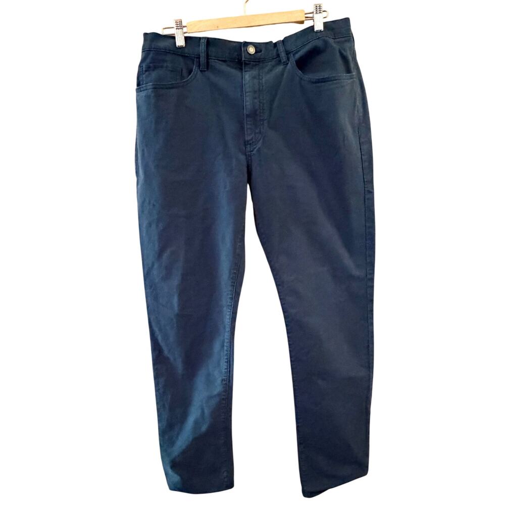 FLINT AND TINDER mens 365 5 pocket navy pants sz 36x34